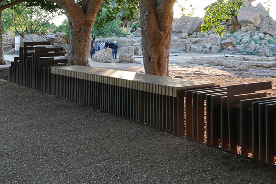 La seduta nella Valle dei Templi